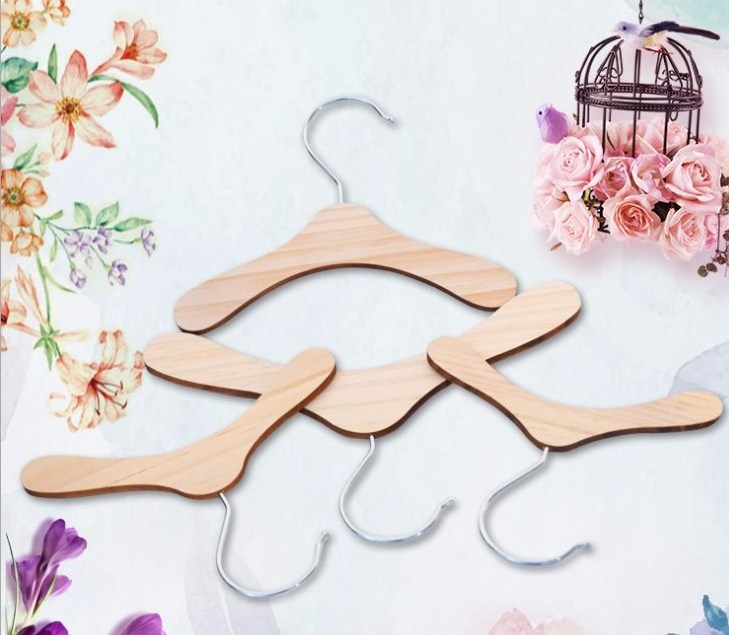 customize logo Pet Clothes Shelf Dog Clothes Rack Wooden Clothes Rack pet cat Dog Cloth Hangers