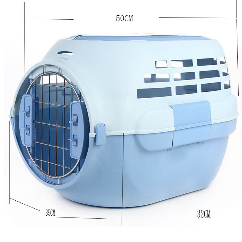 Airline Approved Portable Plastic Large Air Travel Kennel  Pet Dog Cat Carrier Crate Cage