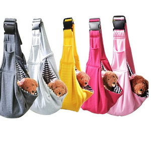 Adjustable Pet Dog Sling Carrier Bag Comfortable Hard Bottom Support Outdoor Dog Travel Bag Small Dog Papoose Sling