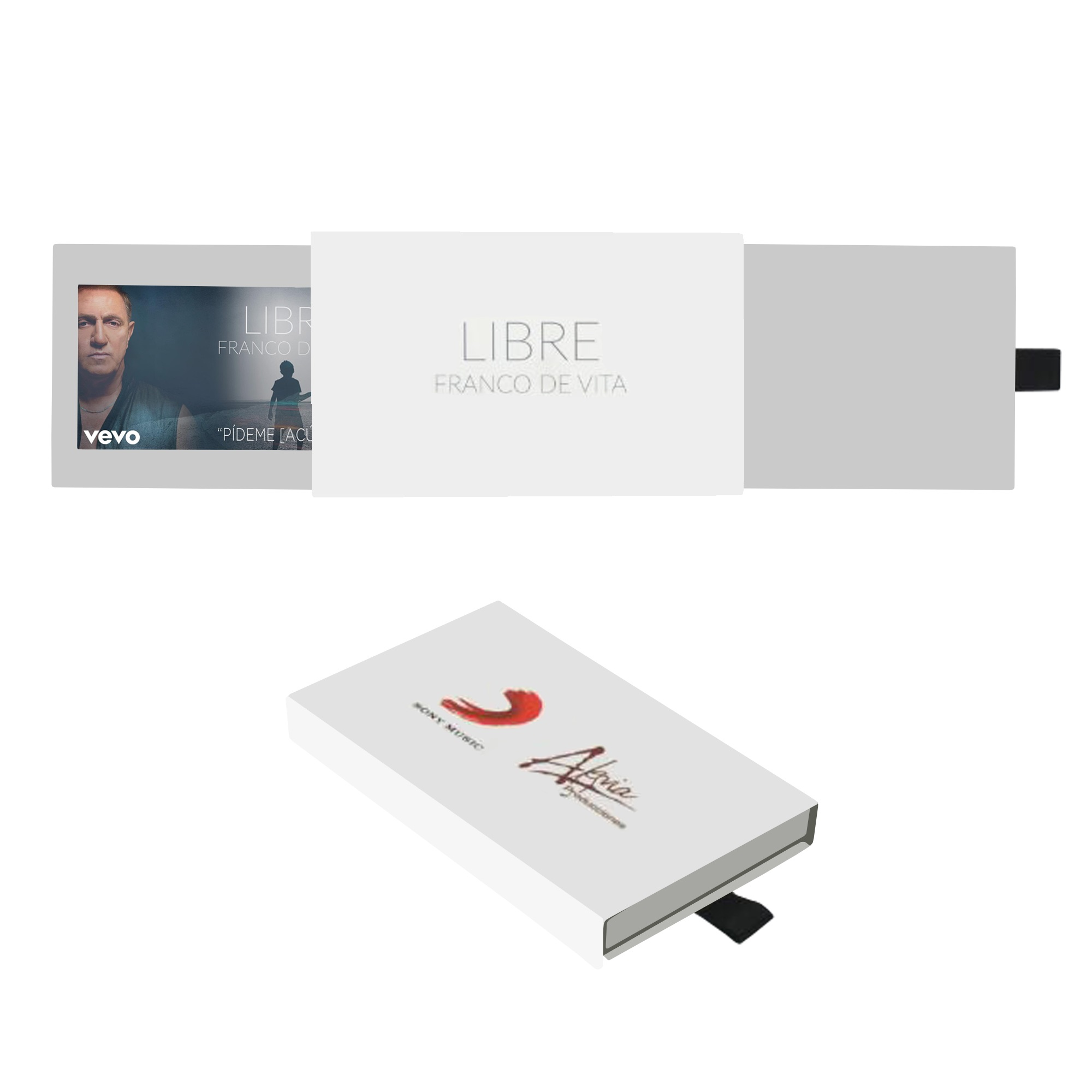 2.4 Inch LCD Display Blank Video Name Business Card Media Digital Mini Brochure for Gift Marketing