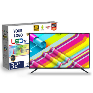 China Verified Suppliers 4k Uhd Flat Screen TV In Bulk Wholesale 32 40 43 Inch Lcd Led Smart Android TV Television