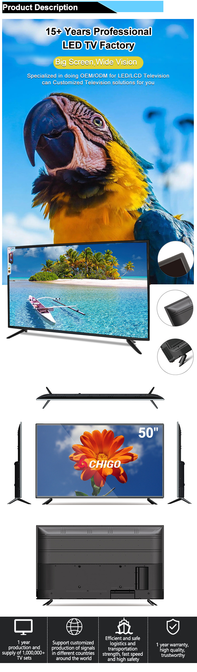 In Stock Tcl 50 Inch Smart TV 32