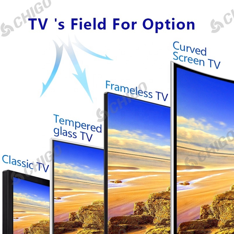 Frameless Tv 55Inch 4K Smart Led Customisable 55 Televisions Uhd Android