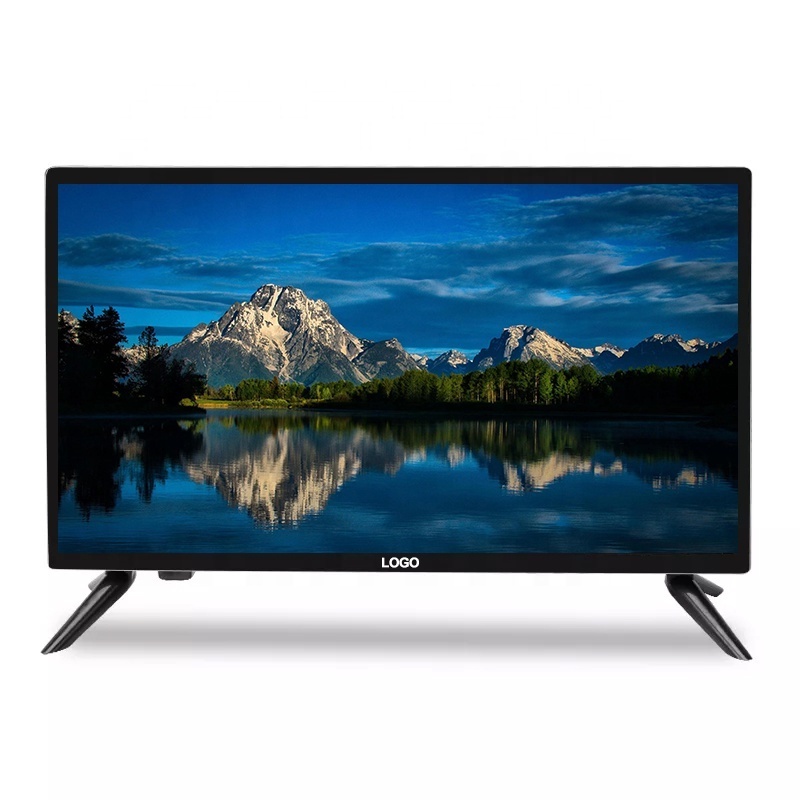 OEM Wholesale 21.5 22 Inch LED TV Small Size Television Set Smart HD Full Black color Digital TV