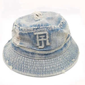 Vintage Washes Denim Bucket Cap Hip Hop Sun Hats Manufacturer Jeans Hats Outdoor Sun Protection Caps