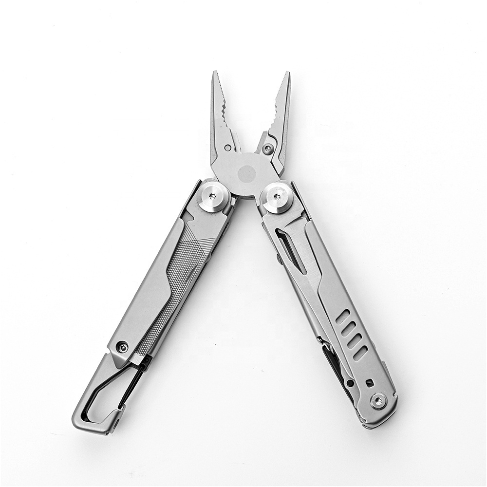 New Arrival 13 In 1 Stainless Steel Camping Folding Knife Multi Tool Combination Pliers With Carabiner