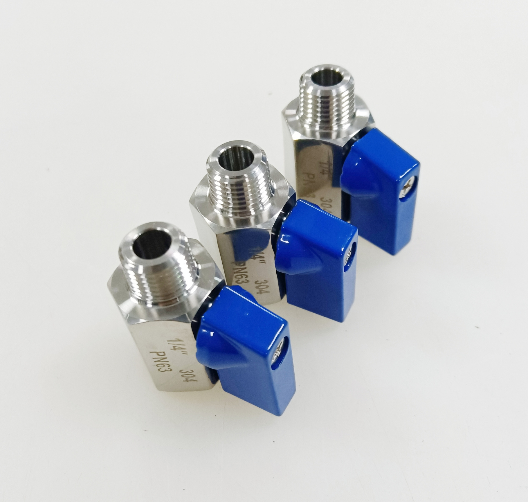 PN63 SS304 Stainless Steel 1/4 3/8 3/4 1/2 Inch NPT BSP PT BSPP CF8M Mini Air Ball Valve Male Female Mini Ball Valve