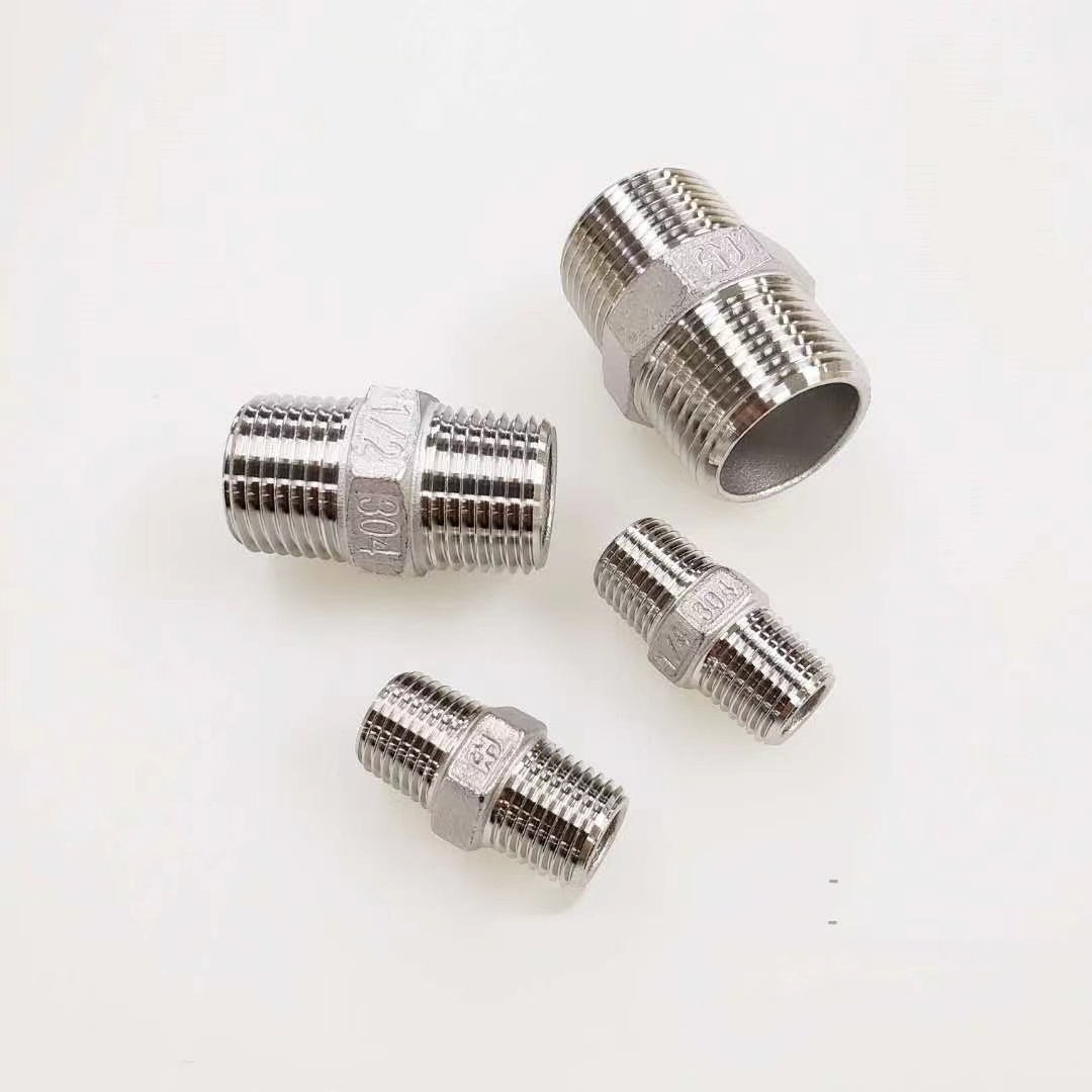 WAKAMATSU 1/8 1/4 1/2 3/8 3/4 1 11/4 11/2 2 21/2 Stainless Steel Hex Pipe Fitting Hexagon Nipple Female Male NPT BSPT thread