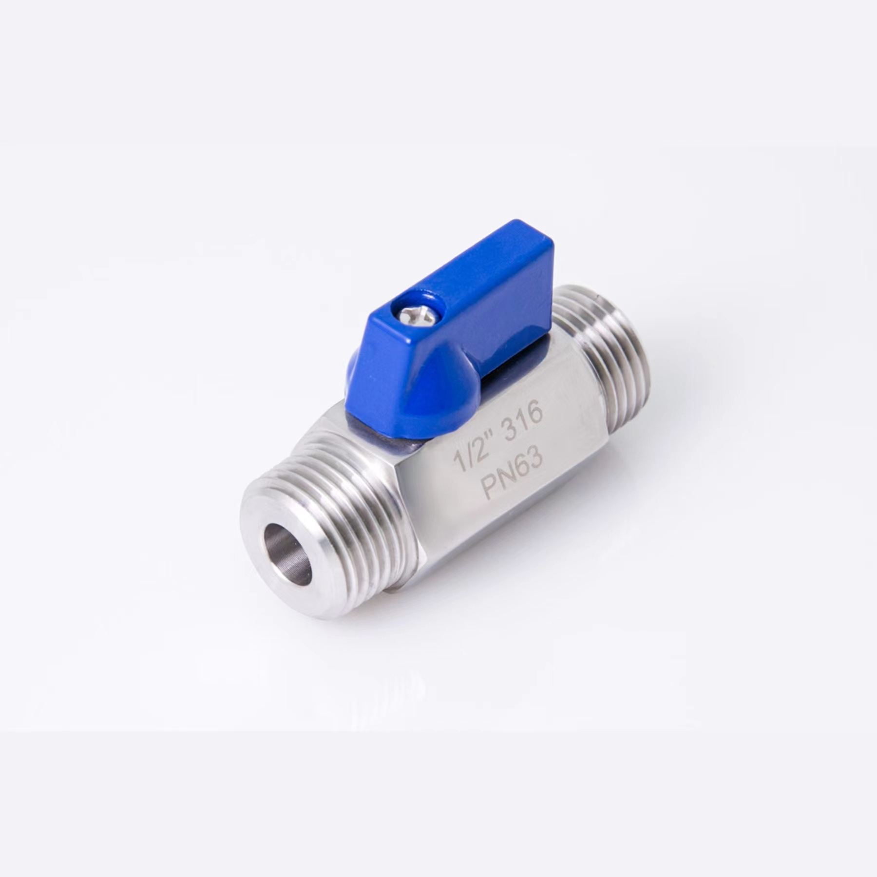 SS304 SS306 Stainless Steel 1/4 3/8 NPT BSPT Mini Air Gas oil water Ball Valve Male Female Threaded  Mini Ball Valve