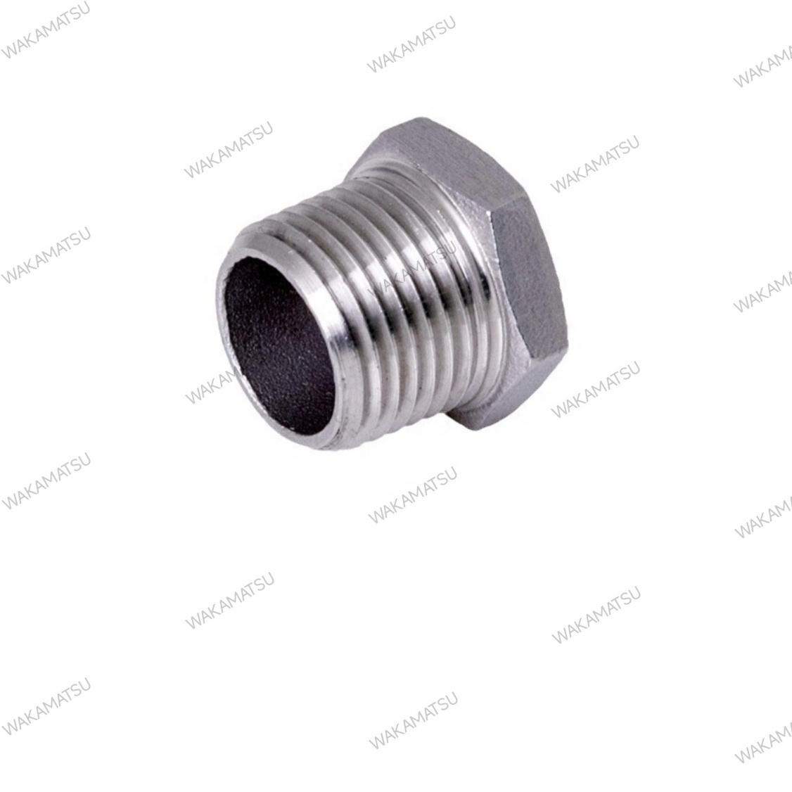 Home-use ss304 stainless steel plug Fitting BSPT / BSPP / NPT Male Thread  industries 304 Hex Socket End Inner Hexagon Plug