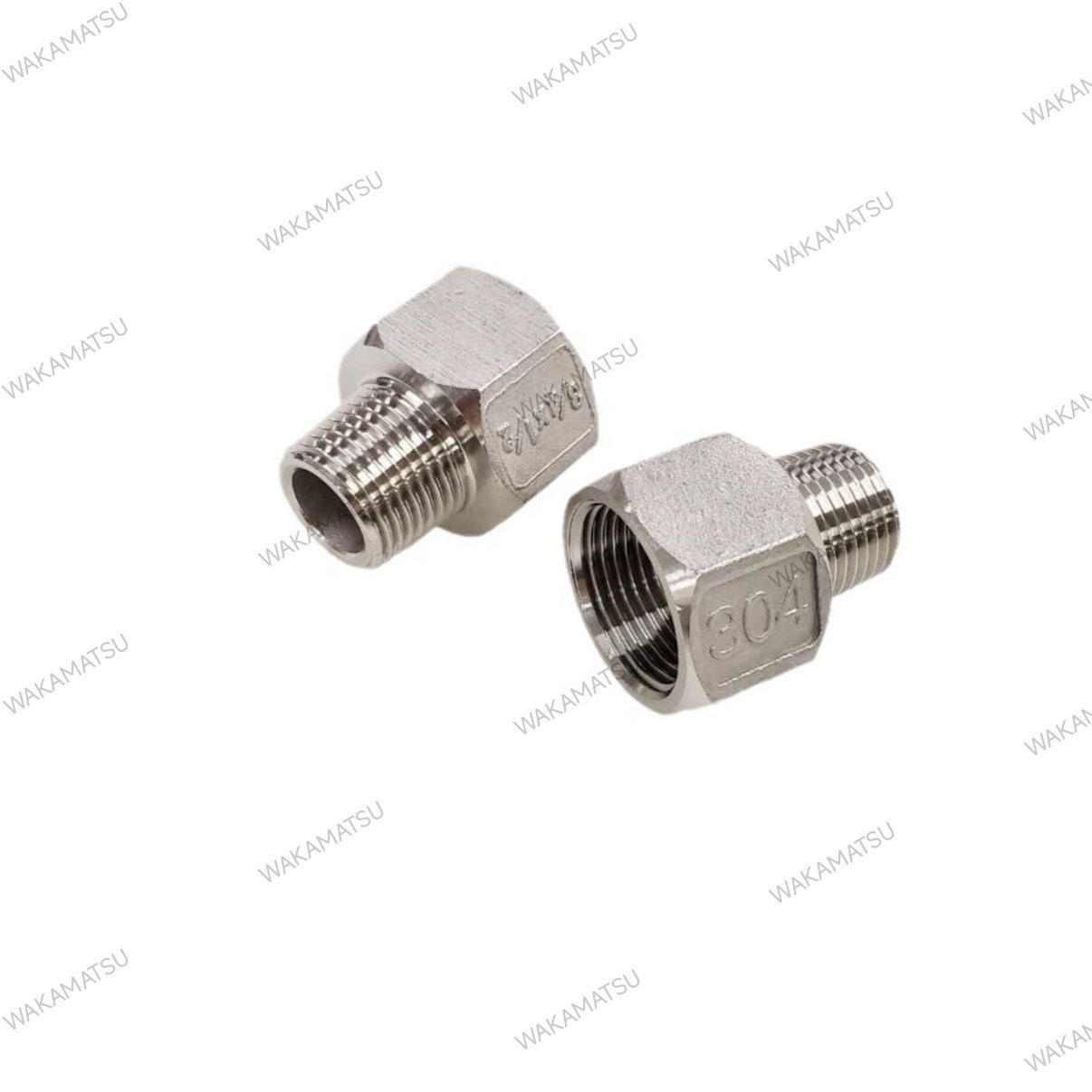 WAKAMATSU  Customizable adaptor  reducingadaptor internal NPT threaded adapter Stainless steel Hexagon pipe joint