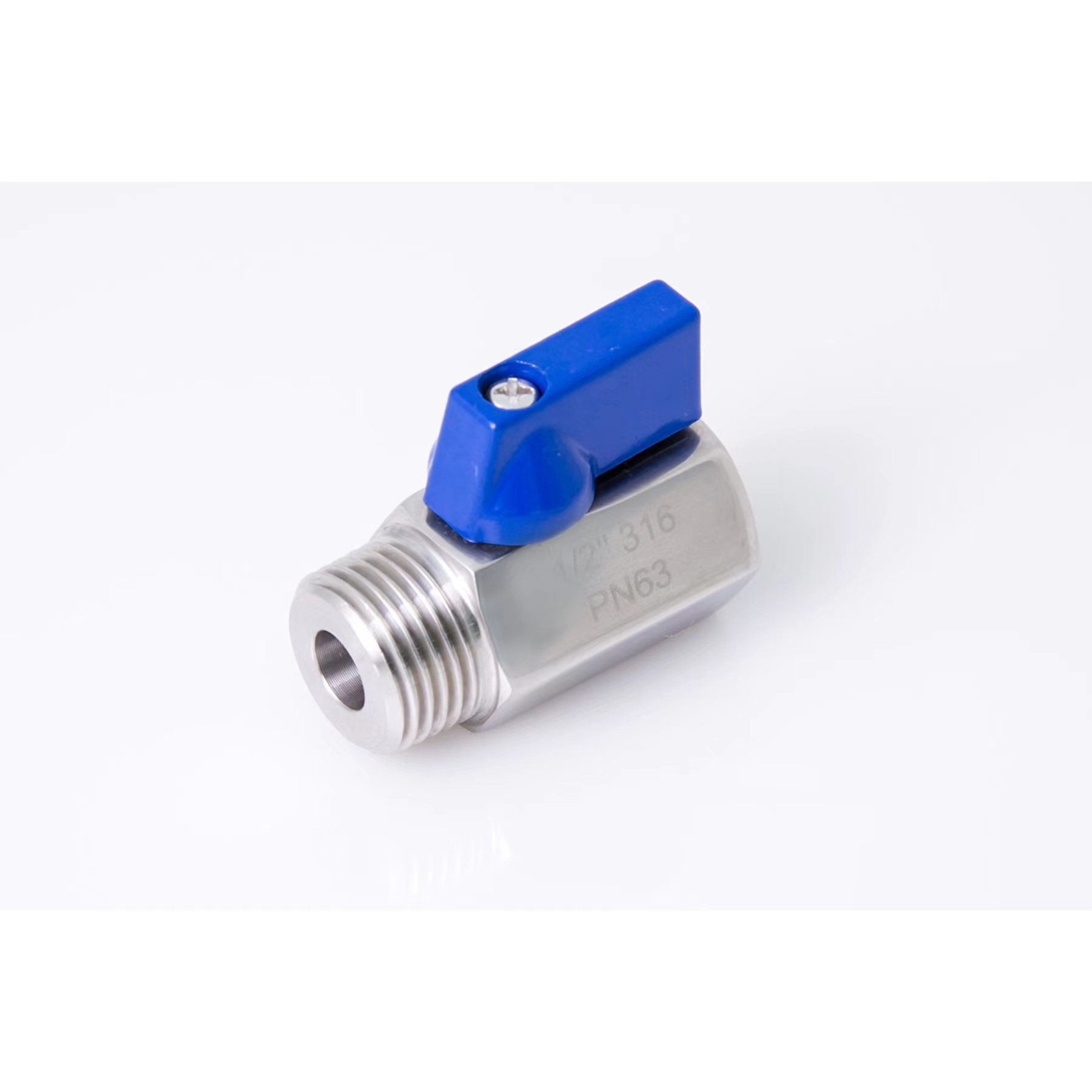 SS304 SS306 Stainless Steel 1/4 3/8 NPT BSPT Mini Air Gas oil water Ball Valve Male Female Threaded  Mini Ball Valve