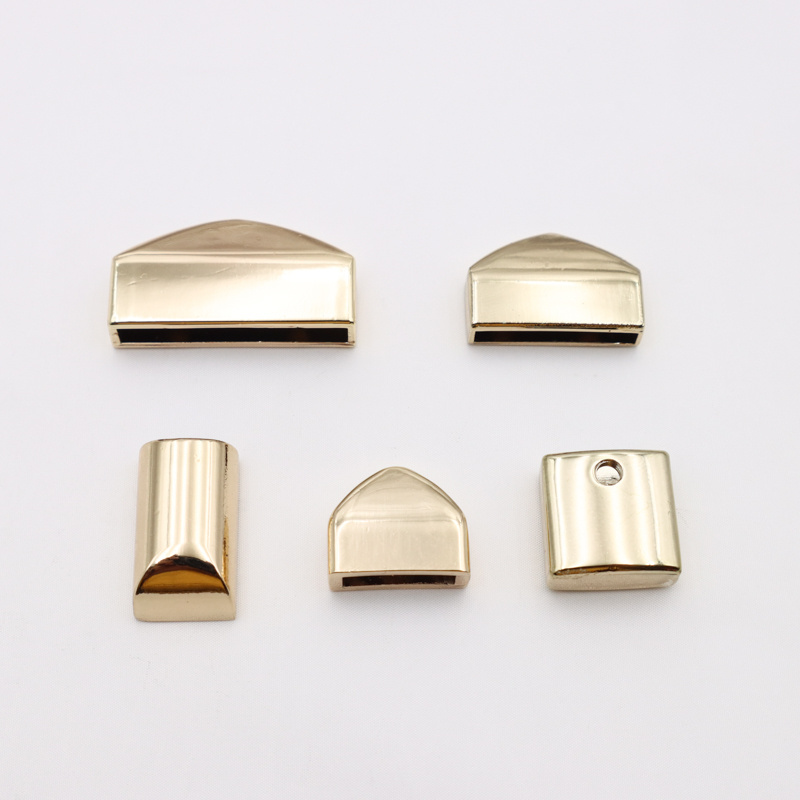 Cord End Gold Metal Corners for Handbags Hardware Fittings