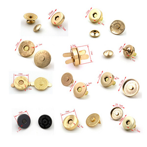 Guangzhou Supplier Factory price 18mm Strong metal magnetic snap buttons for handbags