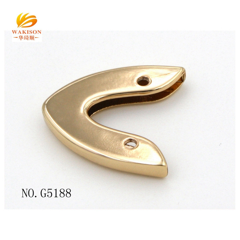 Cord End Gold Metal Corners for Handbags Hardware Fittings