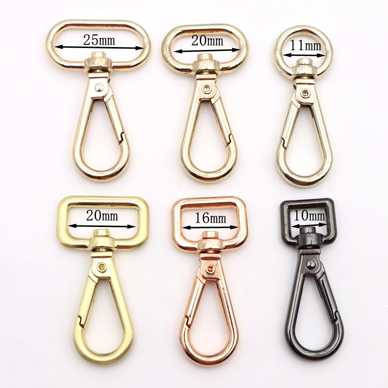 Light Gold Lobster Swivel Clasps 21mm Heavy Duty Swivel Trigger Clips Snap Hooks for Straps Bags Belting Leathercraft