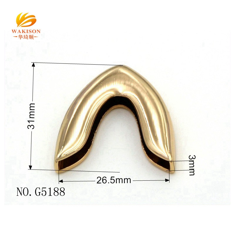 Cord End Gold Metal Corners for Handbags Hardware Fittings