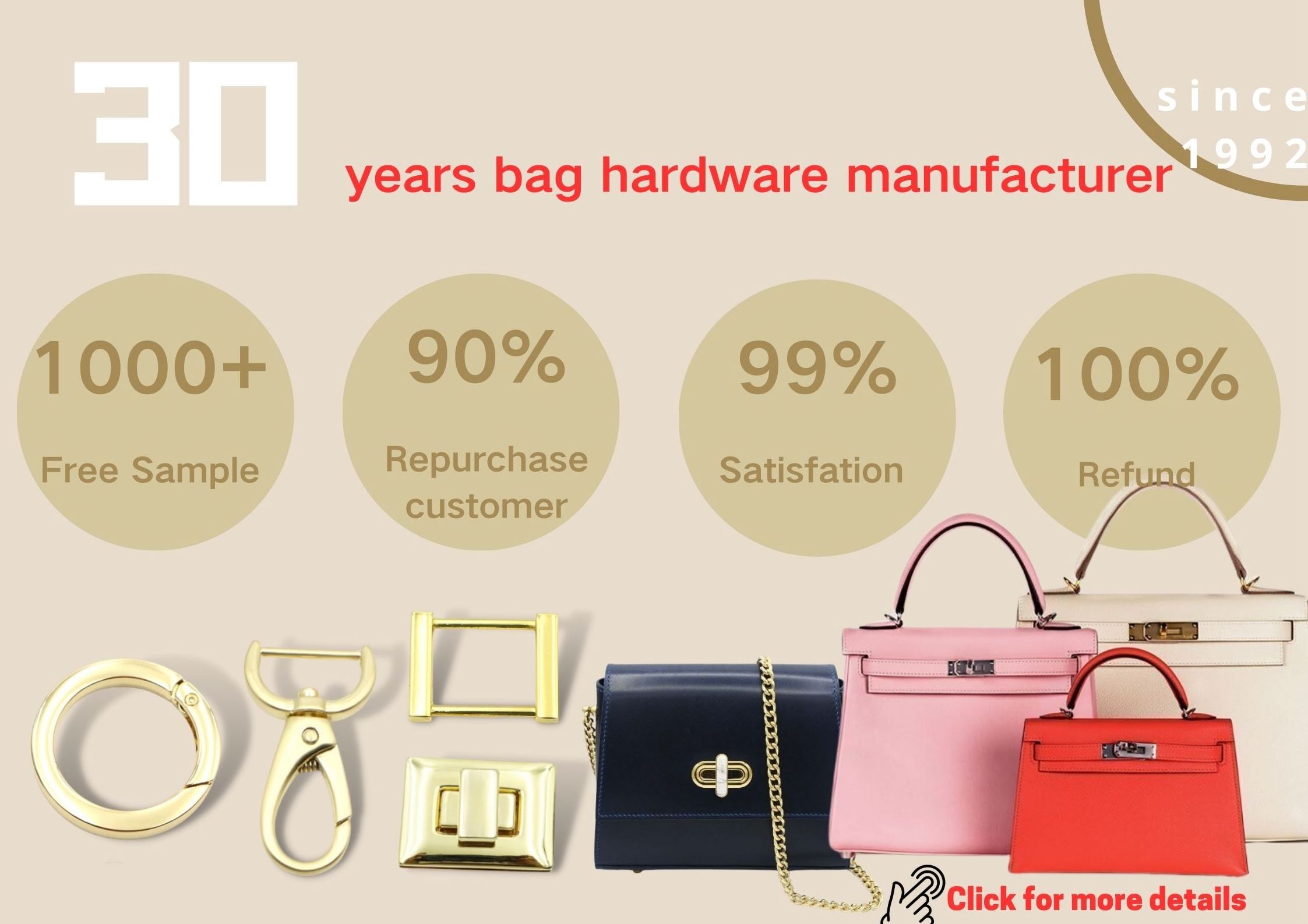 New products purse making accessories bag hardware supplies metal accessories for bags