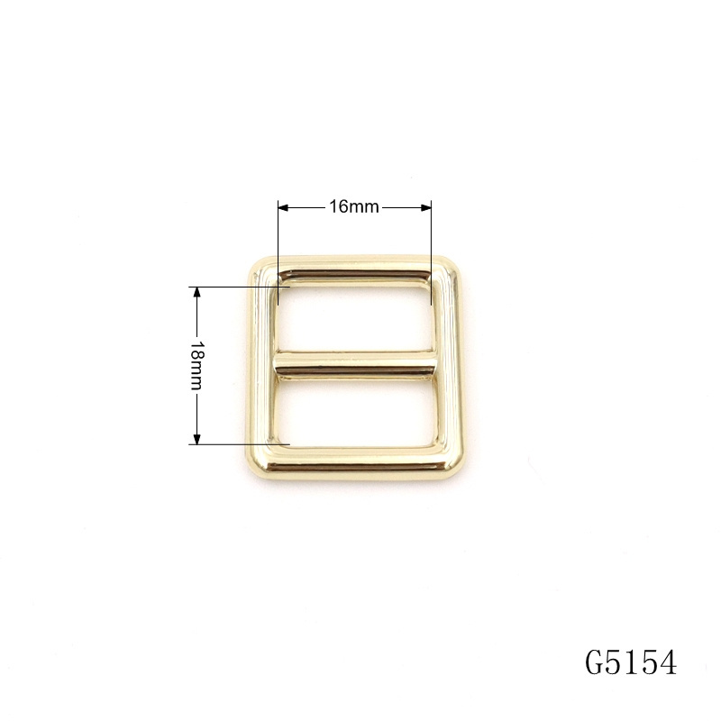 16mm 19mm 25mm Strap Slide Buckle Smooth Polished Metal Triglide Buckle For Bags