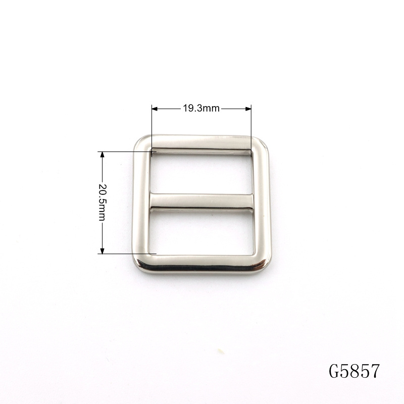 38mm Gold Plated Handbag Hardware Metal Slide Buckle Alloy Triglide Buckle for Bag Making