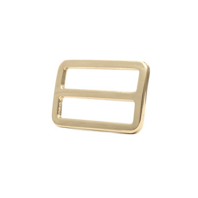 38mm Gold Plated Handbag Hardware Metal Slide Buckle Alloy Triglide Buckle for Bag Making