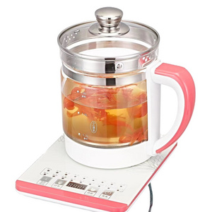 Hot Sale Factory Electric Teapot Fast Heating High Boron Glass Health Pot for Coffee Smart Office Appointment System