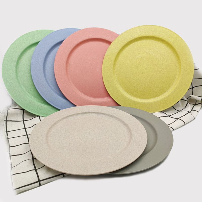 Cheap Tableware Round colorful Dinner Plates White Plates Wholesale Restaurant biodegradable kitchen plates