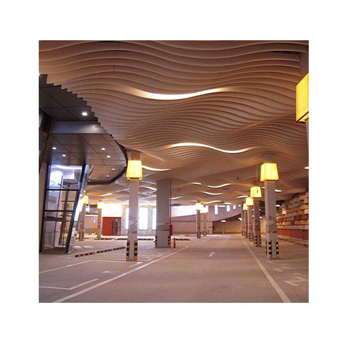 Office Subway Aluminium Stretch Ceiling Strips White U-shaped Aluminum Slat Drop Ceiling Golden Metal Strip Ceiling