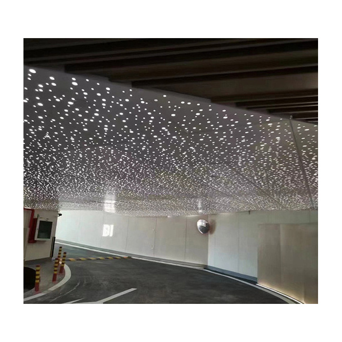 Building Materials Interior Metal Perforation Ceiling Full Perforated Clip In Aluminum Ceiling