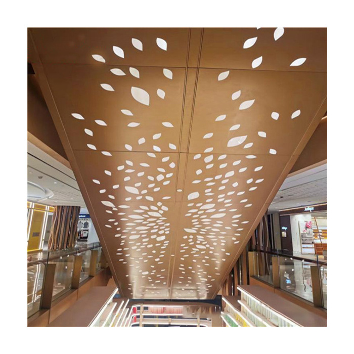 Building Materials Interior Metal Perforation Ceiling Full Perforated Clip In Aluminum Ceiling