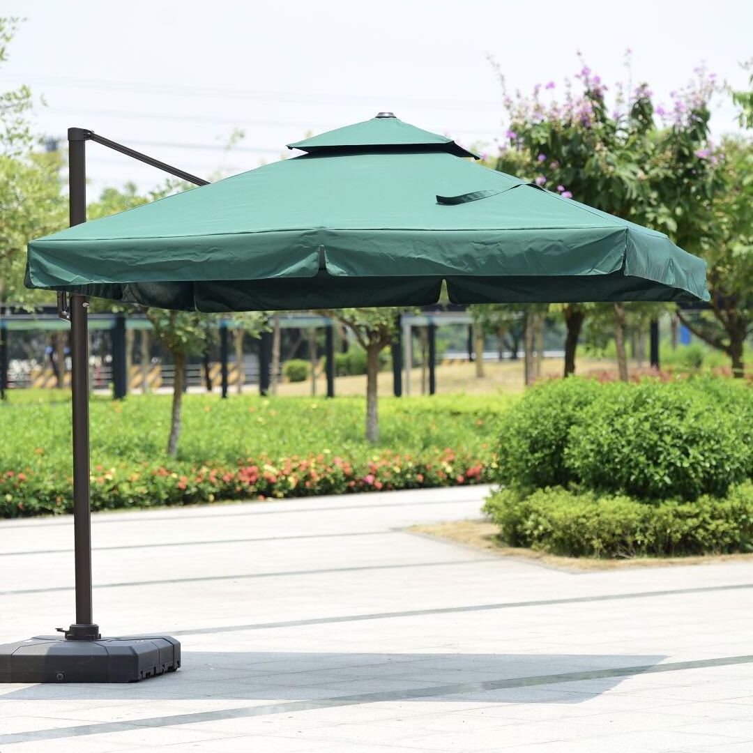 Garden Furniture Umbrella restaurant Sun umbrella Outdoor Pagoda tropical Parasol  beach umbrella with base