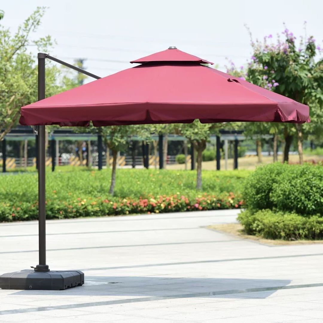 Garden Furniture Umbrella restaurant Sun umbrella Outdoor Pagoda tropical Parasol  beach umbrella with base