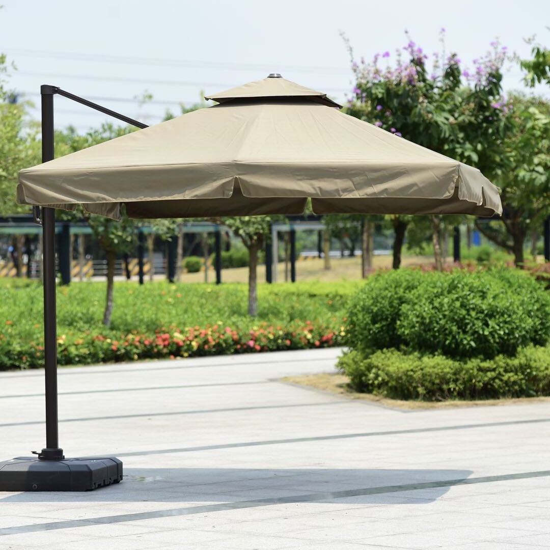 Garden Furniture Umbrella restaurant Sun umbrella Outdoor Pagoda tropical Parasol  beach umbrella with base