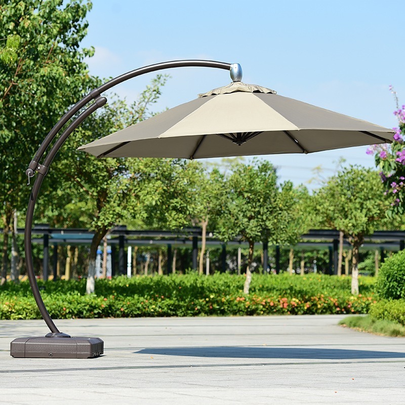 Garden Furniture Umbrella restaurant Sunshade beach umbrella with base  Outdoor poolside Parasol