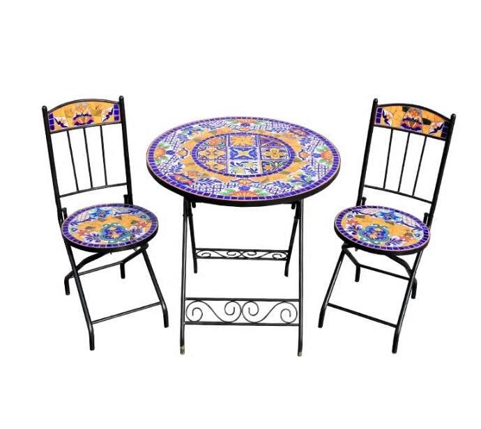 Garden  3 pcs Mosaic Bistro Set