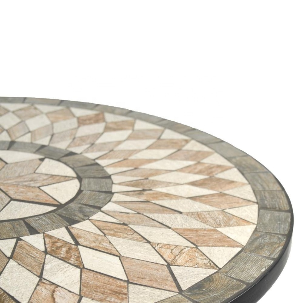 Ceramic Tile  Mosaic Outdoor Bistro Table