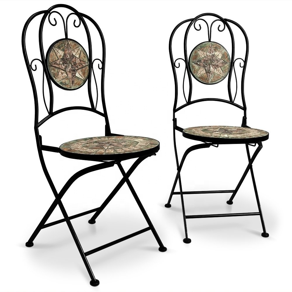 Mosaic Outdoor Patio Balcony Dining Furniture Bistro Cafe Set