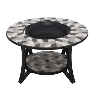 Mosaic table fire pit