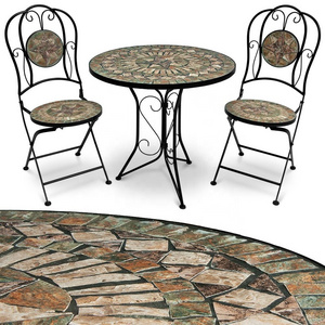 Mosaic Outdoor Patio Balcony Dining Furniture Bistro Cafe Set