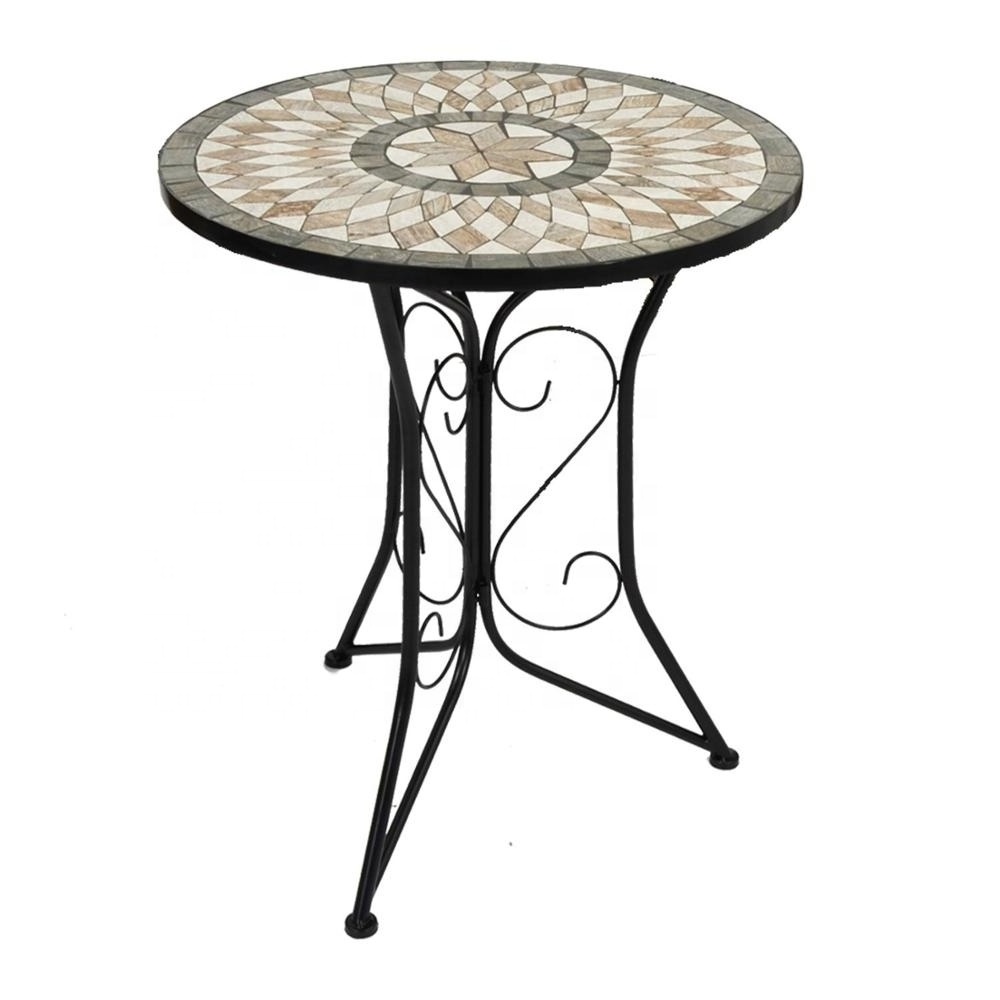 Ceramic Tile  Mosaic Outdoor Bistro Table