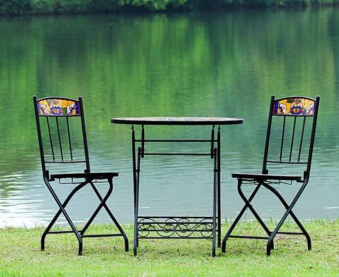 Garden  3 pcs Mosaic Bistro Set