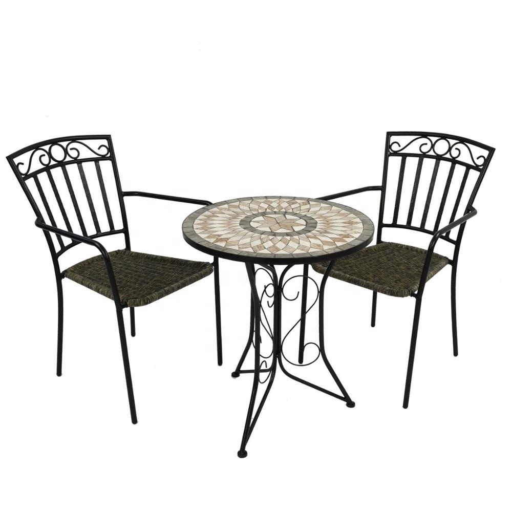 Ceramic Tile  Mosaic Outdoor Bistro Table