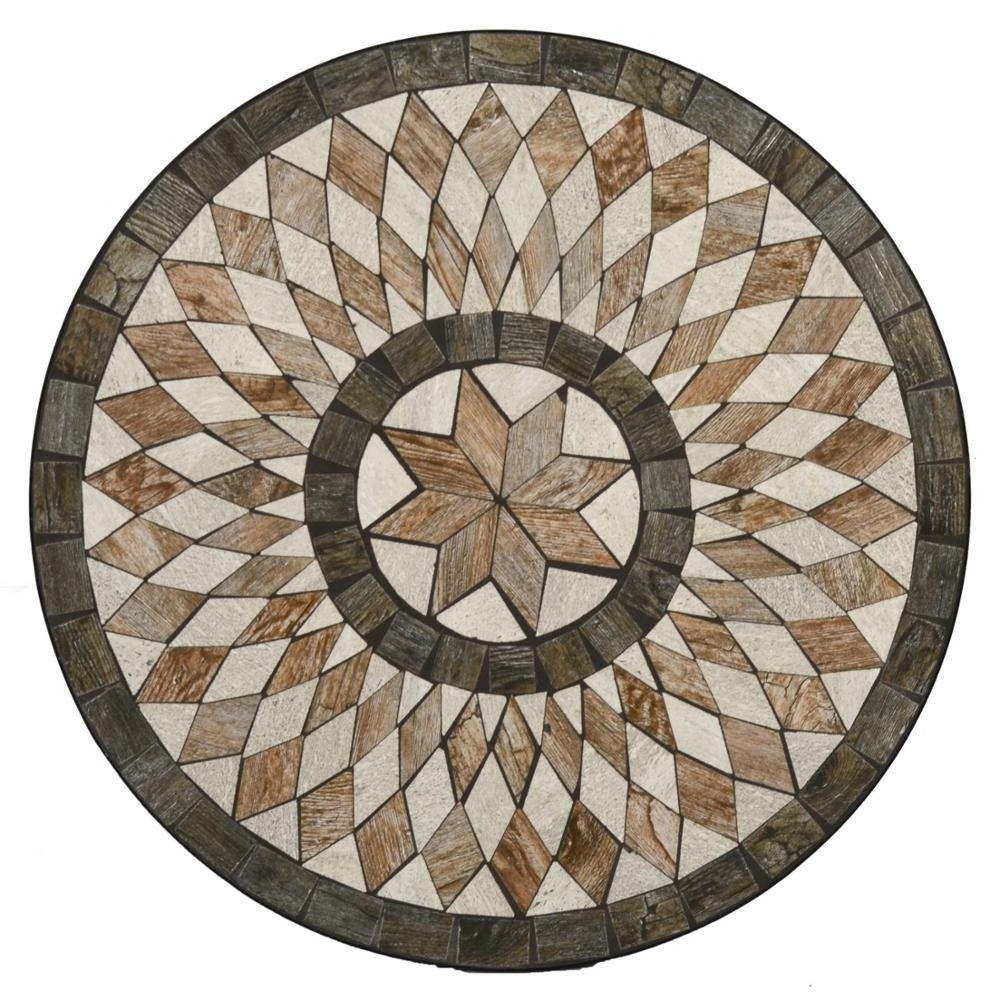 Ceramic Tile  Mosaic Outdoor Bistro Table