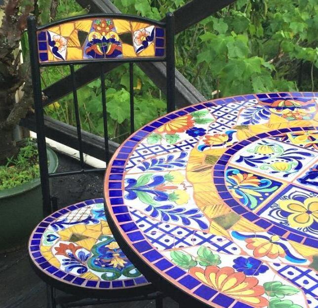 Garden  3 pcs Mosaic Bistro Set