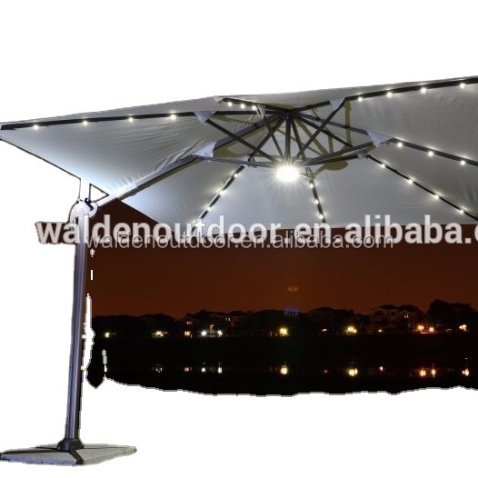 Outdoor Folding LED / Solar Charger Umbrella /Solar Panel / Solar Power Umbrella