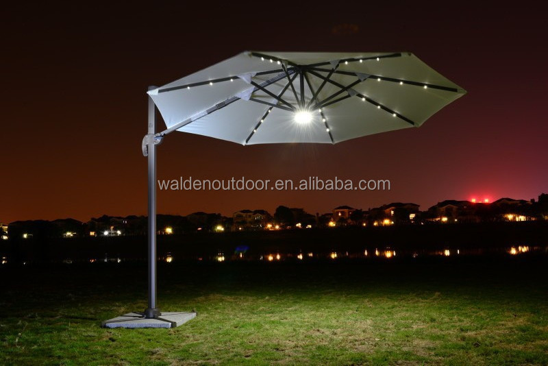 Outdoor Folding LED / Solar Charger Umbrella /Solar Panel / Solar Power Umbrella