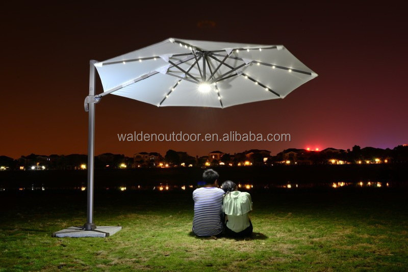 Outdoor Folding LED / Solar Charger Umbrella /Solar Panel / Solar Power Umbrella