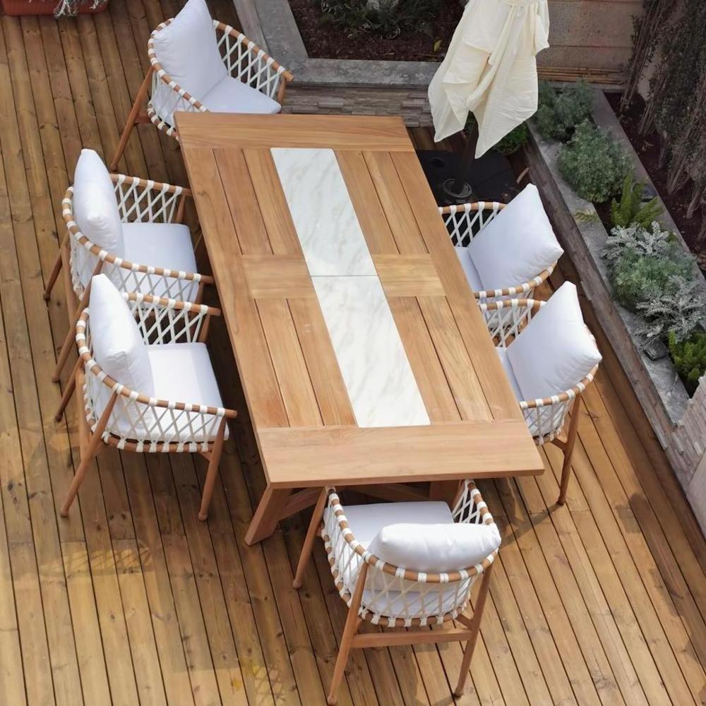 Teak wood dining chair & table/outdoor dining set/ teak wood furniture