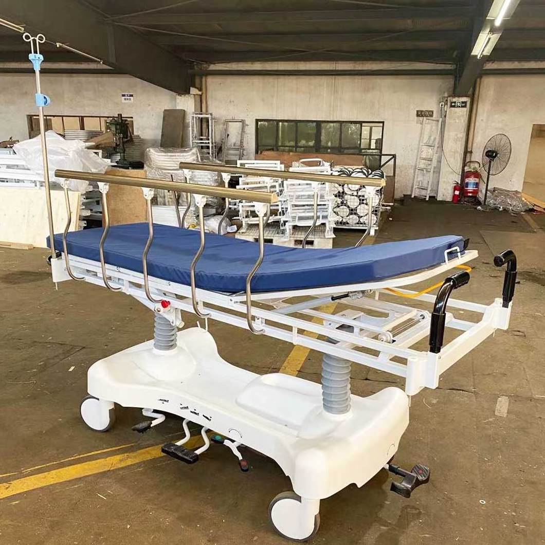 Hospital Multi-Function Hydraulic Transfer Stretcher Cart mobile medical patient transport trolley Bed