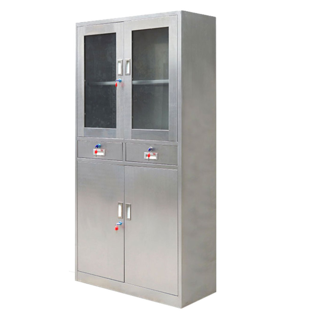 Hot Sale Hospital Instrument Stainless Steel ABS Handle Cabinet Office File Cabinet